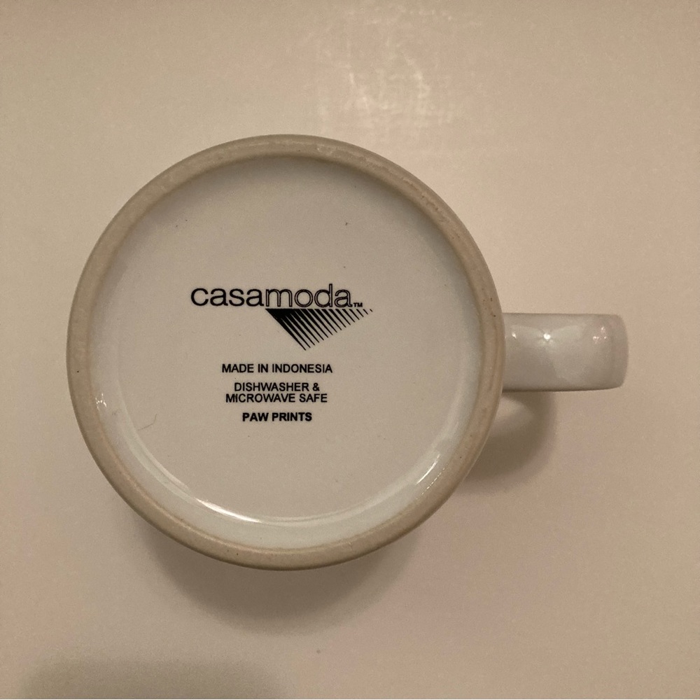 RARE Casamoda Cat Paw Prints Limited Edition Collectible Kitty NEW Ceramic Mug - Picture 7 of 11